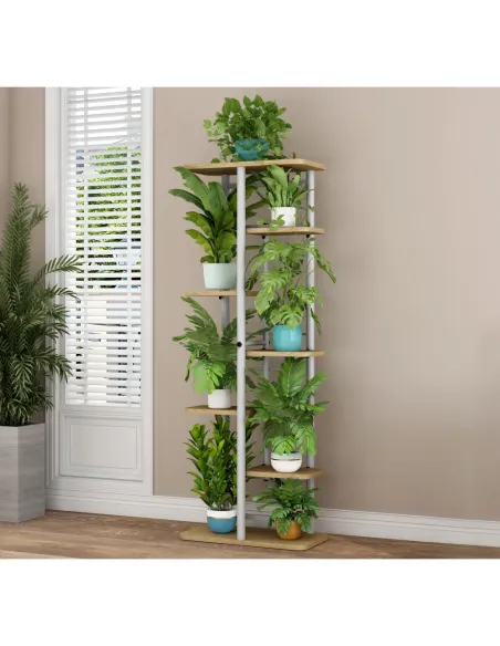 Suport de flori, LEDOR TIP 3, living/balcon, 36x23.5x120 cm, Metal | MobilaOK
