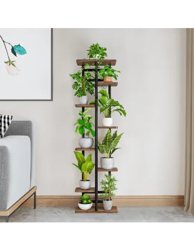 Suport de flori, LEDOR TIP 4, living/balcon, 36x23x120 cm, Metal | MobilaOK