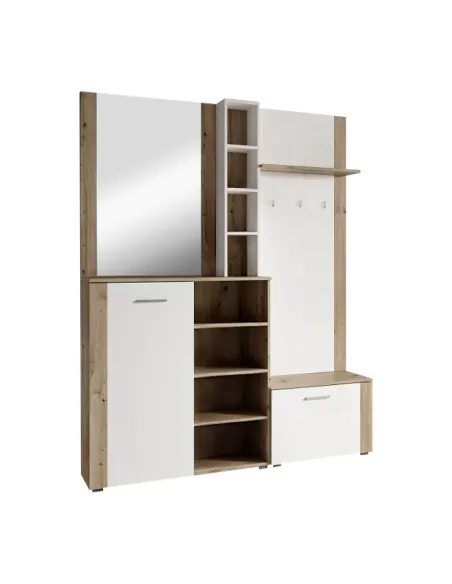 Set anticameră FANDU, hol, 150x32x190 cm, PAL melaminat | MobilaOK