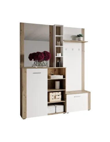 Set anticameră FANDU, hol, 150x32x190 cm, PAL melaminat | MobilaOK