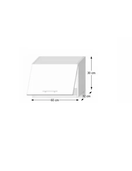 Dulap superior KONDELA, bucătărie, 60x30x32 cm, PAL melaminat | MobilaOK