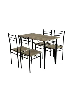 Set Sufragerie MAKO, living, 110x60x74 cm, MDF si metal | MobilaOK
