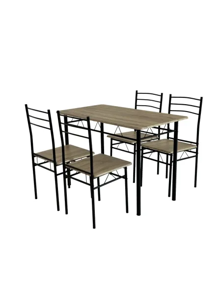 Set Sufragerie MAKO, living, 110x60x74 cm, MDF si metal | MobilaOK