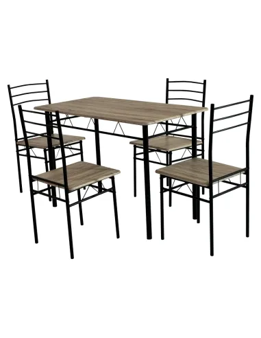 Set Sufragerie MAKO, living, 110x60x74 cm, MDF si metal | MobilaOK