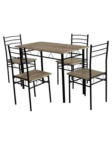 Set Sufragerie MAKO, living, 110x60x74 cm, MDF si metal | MobilaOK