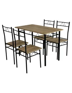 Set de sufragerie PAON, living, 110x60x74 cm, MDF și metal | MobilaOK