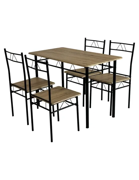 Set de sufragerie PAON, living, 110x60x74 cm, MDF și metal | MobilaOK