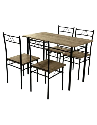 Set de sufragerie PAON, living, 110x60x74 cm, MDF și metal | MobilaOK