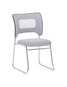 Scaun stivuibil DELOS, birou/restaurant, 47x56x82 cm, plasă și plastic | MobilaOK