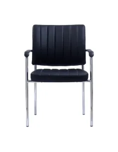 Scaun de Birou FLORIN, birou, 63x56x83 cm, Piele Ecologica si Metal Crom | MobilaOK 2