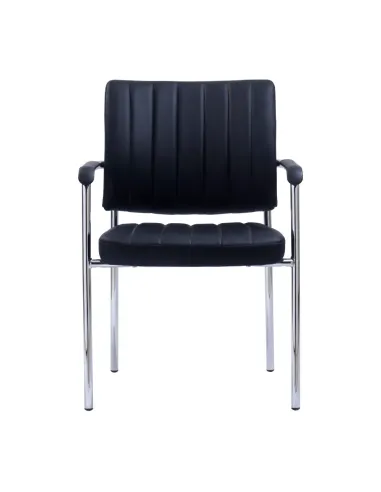 Scaun de Birou FLORIN, birou, 63x56x83 cm, Piele Ecologica si Metal Crom | MobilaOK