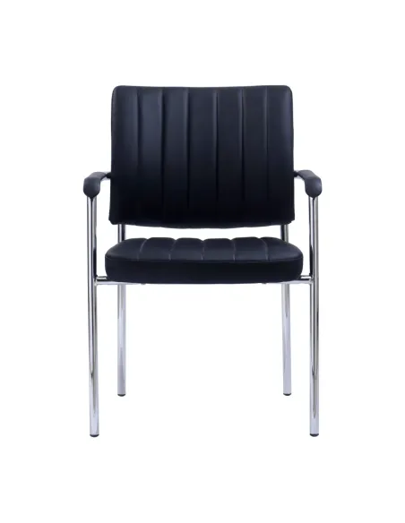 Scaun de Birou FLORIN, birou, 63x56x83 cm, Piele Ecologica si Metal Crom | MobilaOK