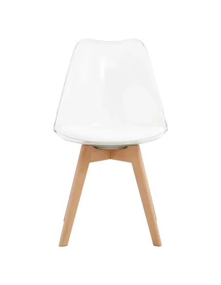Scaun BALI 2 NEW pentru birou/living, 48x54x80 cm, acrilat/piele ecologică/fag | MobilaOK