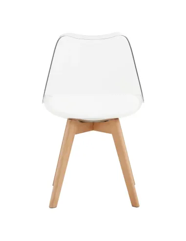 Scaun BALI 2 NEW pentru birou/living, 48x54x80 cm, acrilat/piele ecologică/fag | MobilaOK