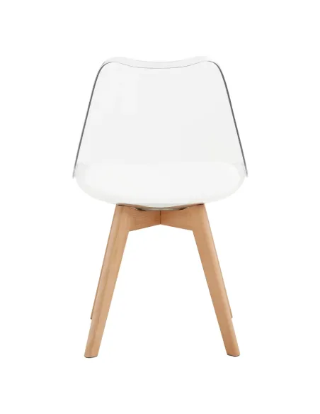 Scaun BALI 2 NEW pentru birou/living, 48x54x80 cm, acrilat/piele ecologică/fag | MobilaOK