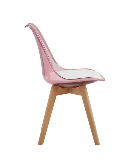 Scaun BALI 2 NEW pentru birou/dining, 48x54x80 cm, acrilic/piele ecologică/fag | MobilaOK
