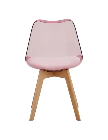 Scaun BALI 2 NEW pentru birou/dining, 48x54x80 cm, acrilic/piele ecologică/fag | MobilaOK