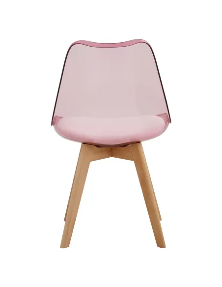 Scaun BALI 2 NEW pentru birou/dining, 48x54x80 cm, acrilic/piele ecologică/fag | MobilaOK