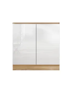 Mască chiuvetă LINE ALB, bucătărie, 80x82x54.5 cm, PAL melaminat | MobilaOK