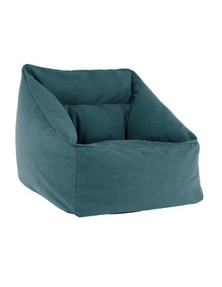 Fotoliu tip sac URASON, living, 80x80x80 cm, material textil verde | MobilaOK