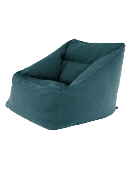 Fotoliu tip sac URASON, living, 80x80x80 cm, material textil verde | MobilaOK