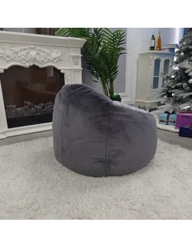 Fotoliu PINGO, sac pinguin living, 74x74x60 cm, pluș | MobilaOK