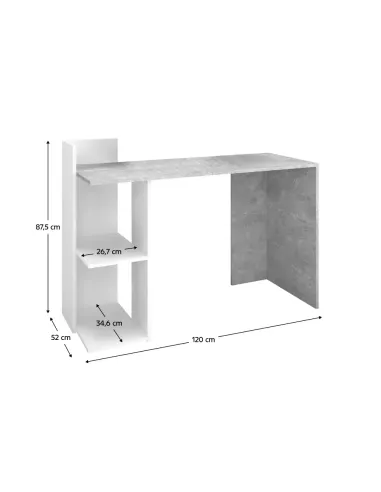 Masă PC ANDREO NEW, birou, 120x52x87.5 cm, PAL melaminat | MobilaOK