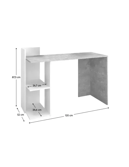 Masă PC ANDREO NEW, birou, 120x52x87.5 cm, PAL melaminat | MobilaOK