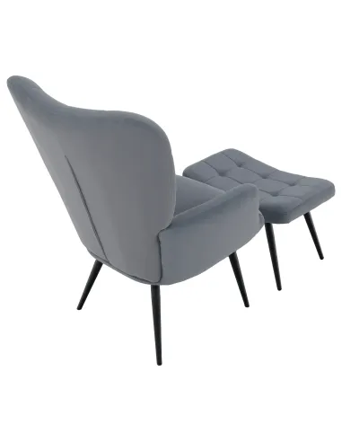 Fotoliu HABEN, living/dormitor, 70x78x97 cm, Velvet/Metal | MobilaOK