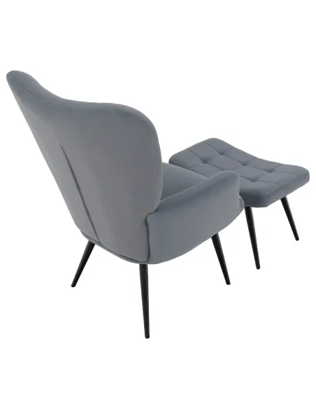 Fotoliu HABEN, living/dormitor, 70x78x97 cm, Velvet/Metal | MobilaOK