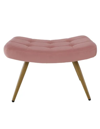 Fotoliu HABEN, living/dormitor/birou, 70x78x97 cm, Velvet roz + cadru metalic | MobilaOK