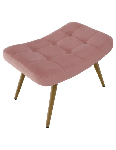 Fotoliu HABEN, living/dormitor/birou, 70x78x97 cm, Velvet roz + cadru metalic | MobilaOK
