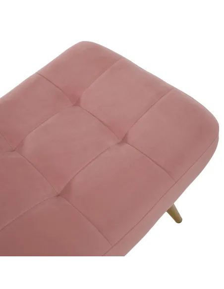Fotoliu HABEN, living/dormitor/birou, 70x78x97 cm, Velvet roz + cadru metalic | MobilaOK