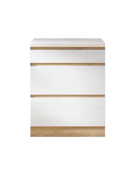 Dulap bucătărie LINE ALB, 60x82x54.5 cm, PAL melaminat alb lucios | MobilaOK