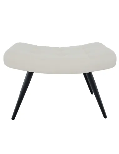Fotoliu HABEN living, 70x78x97 cm, Velvet alb/negru | MobilaOK