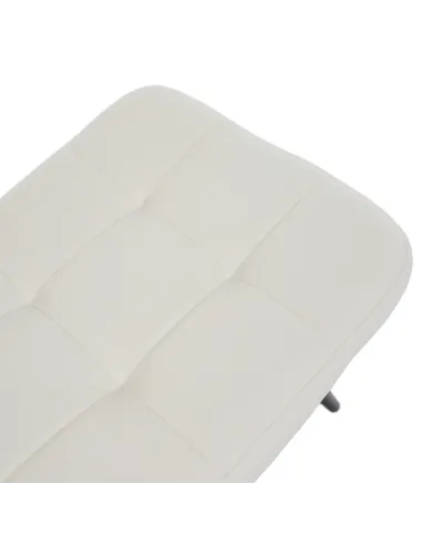 Fotoliu HABEN living, 70x78x97 cm, Velvet alb/negru | MobilaOK