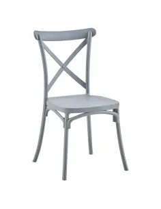 Scaun pliabil SAVITA, interior/exterior, 50x47x90 cm, Plastic gri | MobilaOK