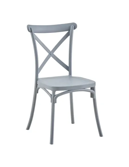 Scaun pliabil SAVITA, interior/exterior, 50x47x90 cm, Plastic gri | MobilaOK