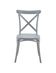 Scaun pliabil SAVITA, interior/exterior, 50x47x90 cm, Plastic gri | MobilaOK 2