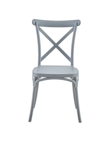 Scaun pliabil SAVITA, interior/exterior, 50x47x90 cm, Plastic gri | MobilaOK