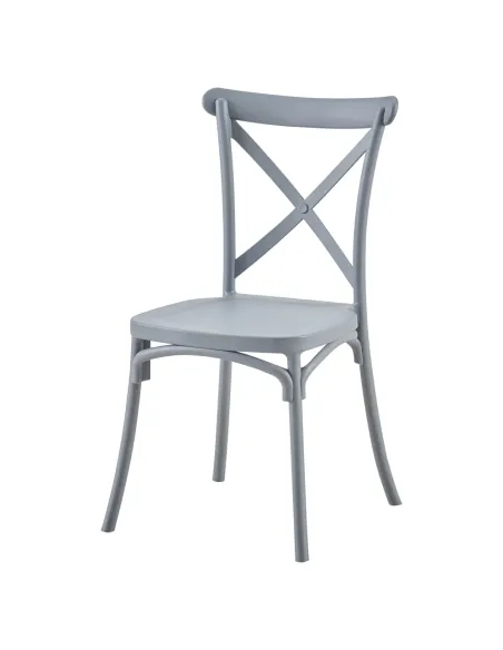 Scaun pliabil SAVITA, interior/exterior, 50x47x90 cm, Plastic gri | MobilaOK