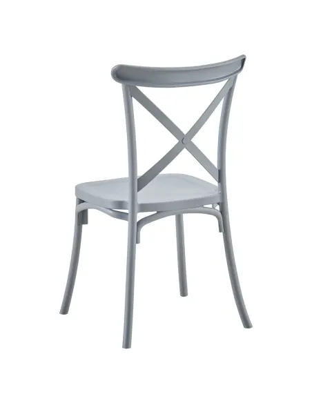 Scaun pliabil SAVITA, interior/exterior, 50x47x90 cm, Plastic gri | MobilaOK