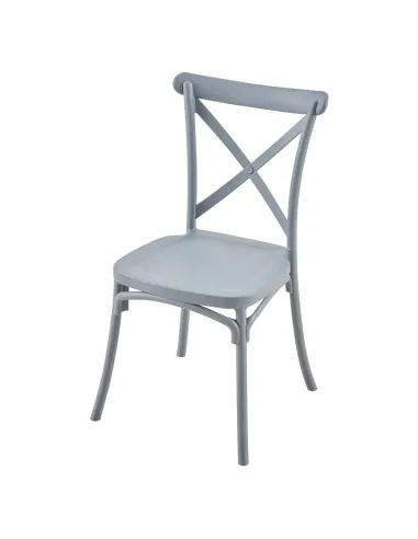 Scaun pliabil SAVITA, interior/exterior, 50x47x90 cm, Plastic gri | MobilaOK