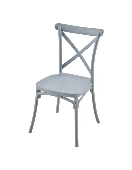 Scaun pliabil SAVITA, interior/exterior, 50x47x90 cm, Plastic gri | MobilaOK