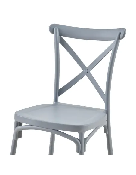 Scaun pliabil SAVITA, interior/exterior, 50x47x90 cm, Plastic gri | MobilaOK