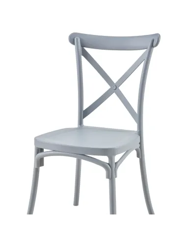 Scaun pliabil SAVITA, interior/exterior, 50x47x90 cm, Plastic gri | MobilaOK