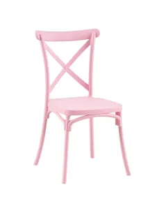 Scaun pliabil SAVITA, interior/exterior, 50x47x90 cm, plastic, roz | MobilaOK