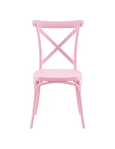 Scaun pliabil SAVITA, interior/exterior, 50x47x90 cm, plastic, roz | MobilaOK 2