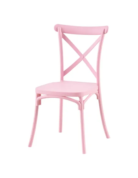 Scaun pliabil SAVITA, interior/exterior, 50x47x90 cm, plastic, roz | MobilaOK