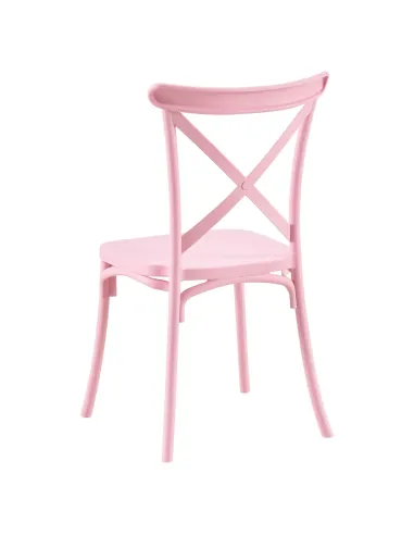 Scaun pliabil SAVITA, interior/exterior, 50x47x90 cm, plastic, roz | MobilaOK